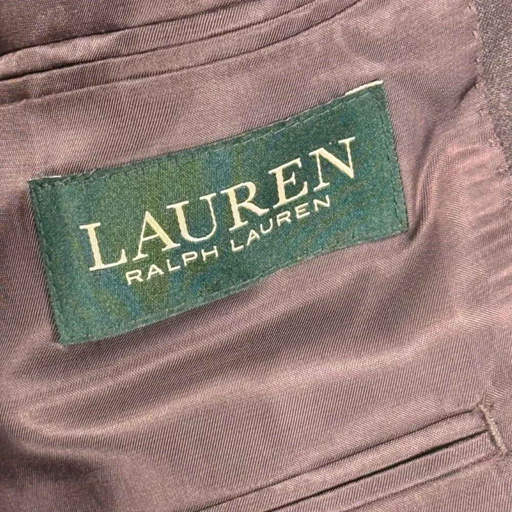 Lauren Ralph Lauren Charcoal Grey Wool Blazer Worsted Sport Coat Jacket Mens 44R